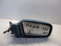 Auenspiegel mechanisch lackiert rechts blau, leichte Kratzer<br>MAZDA 323 S IV (BG) 1.3