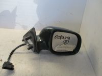 Au�enspiegel elektrisch lackiert rechts gr�n, Kratzer siehe Bilder<br>SKODA OCTAVIA (1U2) 2.0